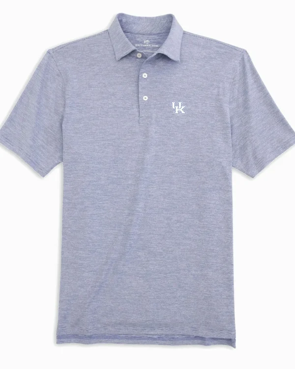 Southern Tide Kentucky Wildcats Driver Spacedye Polo Shirt< Polo Shirts