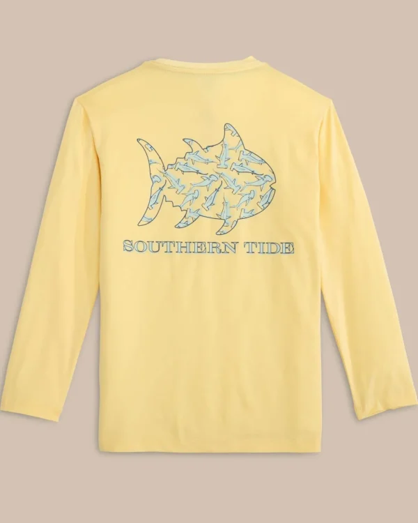 Southern Tide Kids Sharks And Skipjacks Performance Long Sleeve T-Shirt< Kids T-Shirts