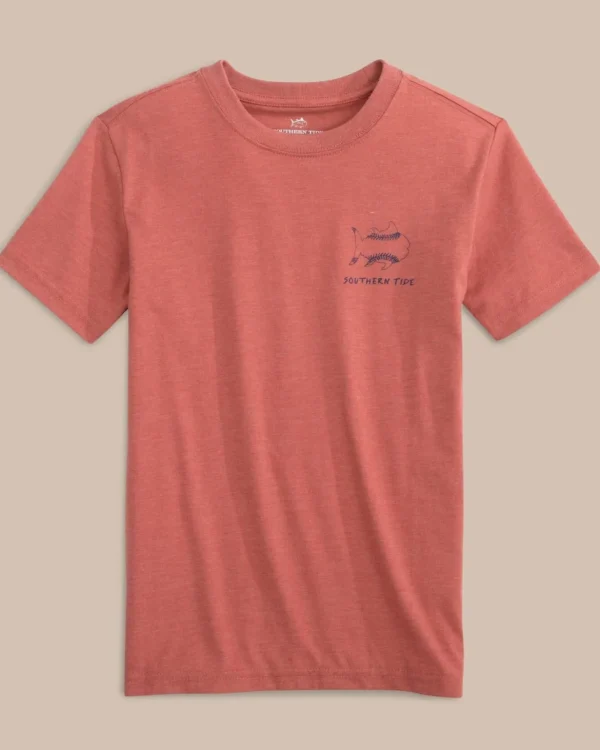 Southern Tide Kids Sketched Baseball Heather T-Shirt< Kids T-Shirts