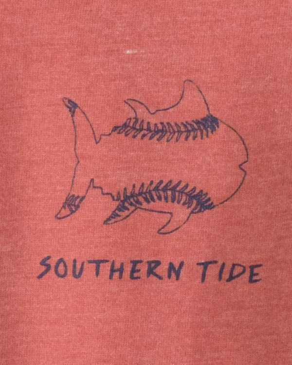 Southern Tide Kids Sketched Baseball Heather T-Shirt< Kids T-Shirts