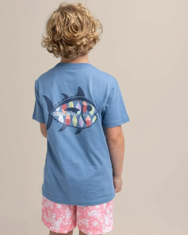 Southern Tide Kids Skipjack Lure Fill Short Sleeve T-Shirt< Kids T-Shirts