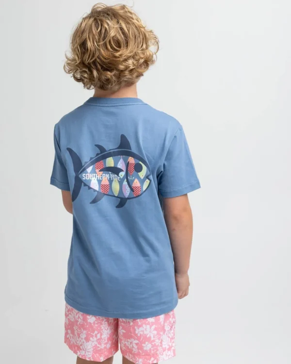 Southern Tide Kids Skipjack Lure Fill Short Sleeve T-Shirt< Kids T-Shirts