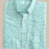 Southern Tide Linen Rayon You'Ve Been Schooled Short Sleeve Sport Shirt< Sport Shirts & Button Downs