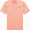 Southern Tide Miami Hurricanes Driver Spacedye Polo Shirt< Polo Shirts
