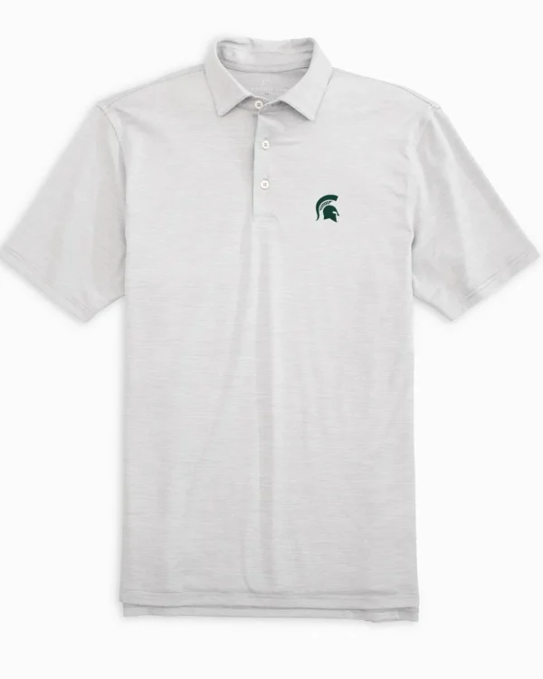 Southern Tide Michigan Spartans Driver Spacedye Polo Shirt< Polo Shirts