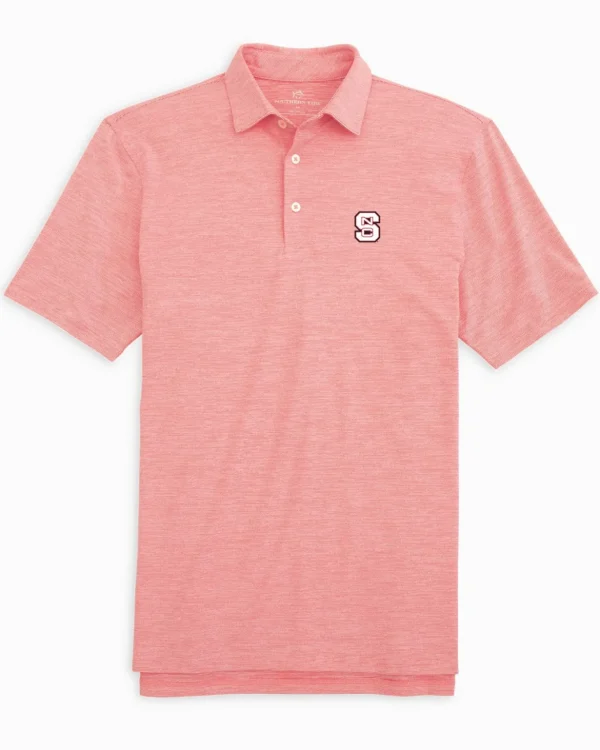 Southern Tide Nc State Driver Spacedye Polo Shirt< Polo Shirts
