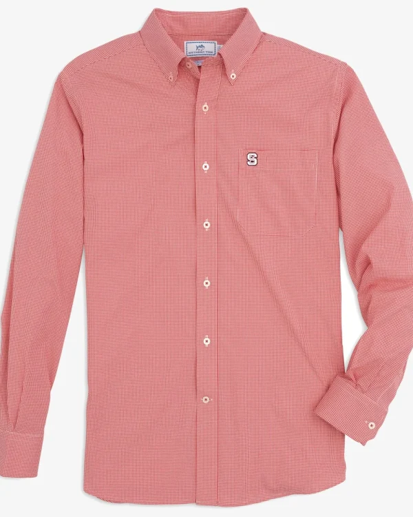 Southern Tide Nc State Gingham Button Down Shirt< Sport Shirts & Button Downs