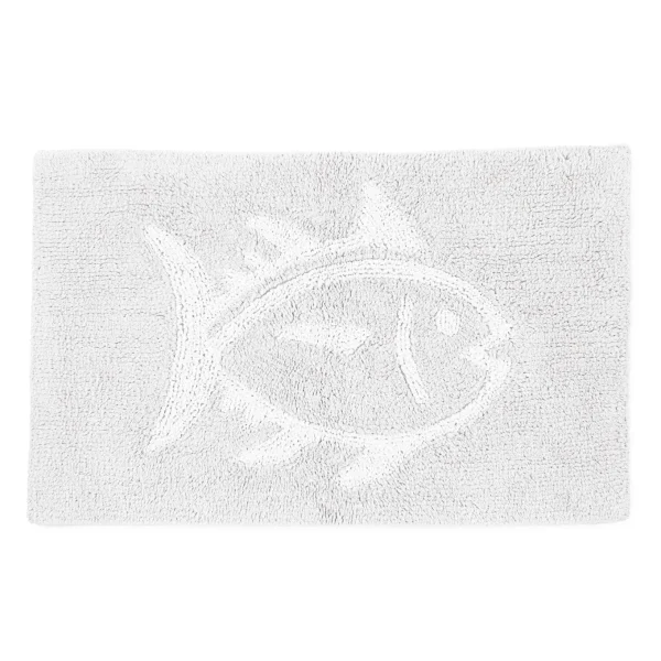 WPH Reversible Skipjack Tonal Bath Rug - 20< Towels & Bath Mats
