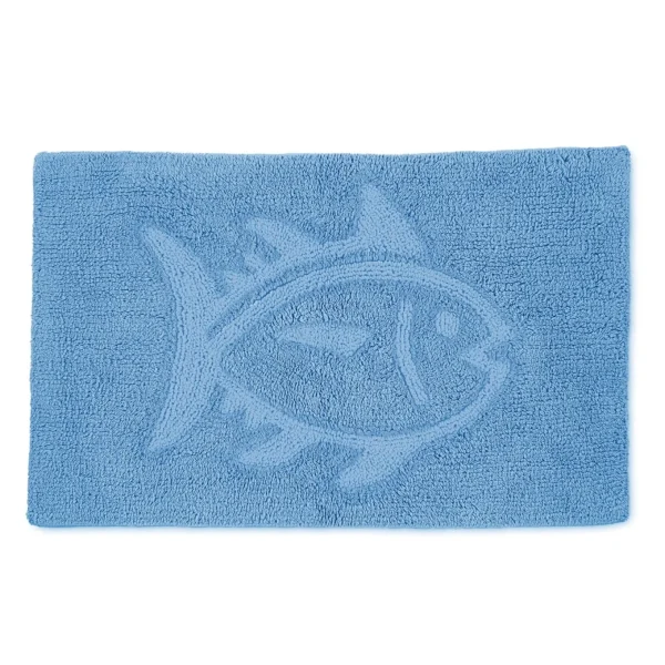WPH Reversible Skipjack Tonal Bath Rug - 20< Towels & Bath Mats