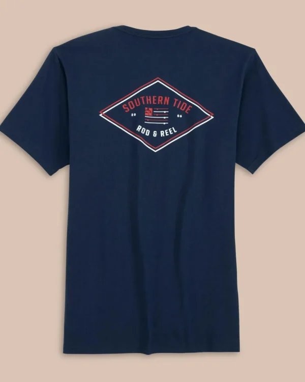 Southern Tide Rod And Reel Flag Short Sleeve T-Shirt< T-Shirts