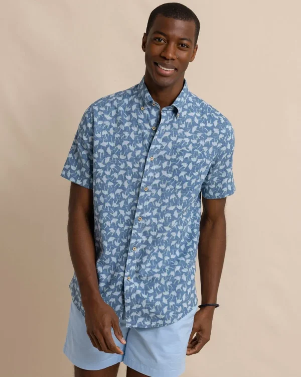 Southern Tide Summer Rays Short Sleeve Sport Shirt< Sport Shirts & Button Downs