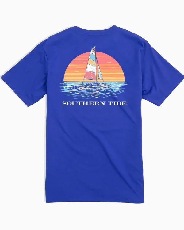 Southern Tide Sunset Silhouette T-Shirt< T-Shirts