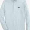 Southern Tide Tcu Horned Frogs Gingham Button Down Shirt< Sport Shirts & Button Downs