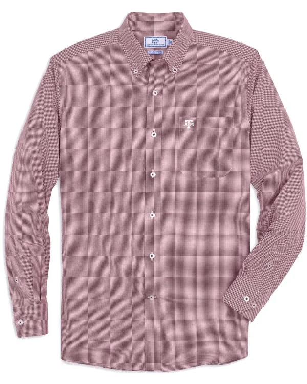 Southern Tide Texas A&M Aggies Gingham Button Down Shirt< Sport Shirts & Button Downs
