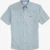 Southern Tide Virginia Tech Hokies Short Sleeve Button Down Dock Shirt< Sport Shirts & Button Downs