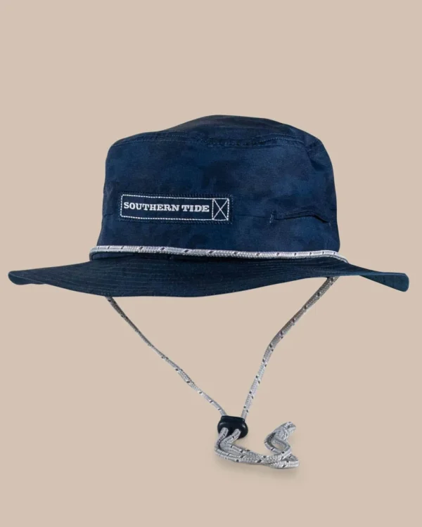 Southern Tide Waterway Camo Print Performance Sun Hat - Navy< Hats & Visors