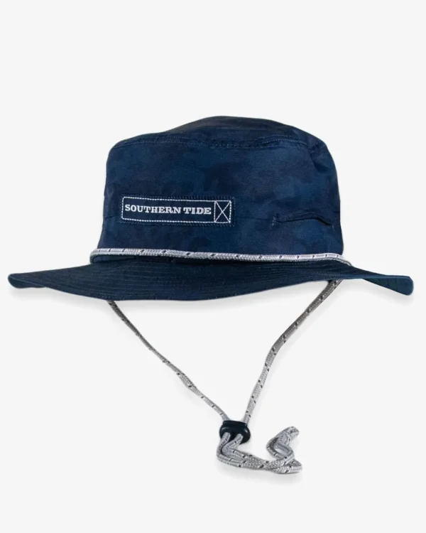 Southern Tide Waterway Camo Print Performance Sun Hat - Navy< Hats & Visors