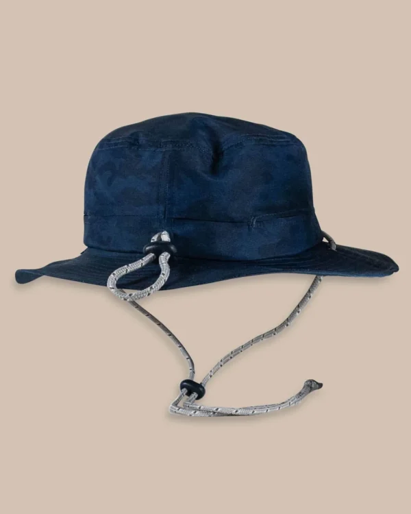 Southern Tide Waterway Camo Print Performance Sun Hat - Navy< Hats & Visors