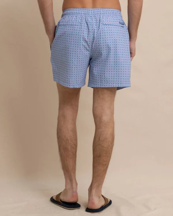 Southern Tide White Lotus Swim Trunk< Swim