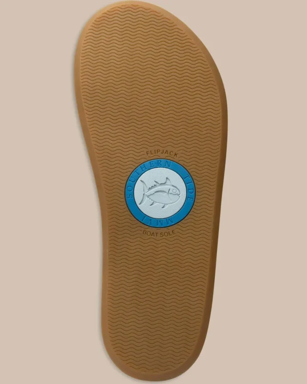 Southern Tide Women'S Navy Leather Weekend Flipjacks< Sandals And Flipjacks®